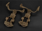 Кріплення Чебурашка на шолом для тактичних навушників Earmor/Impact/Walkers Койот - зображення 5