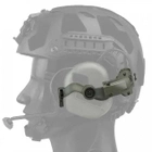 Кріплення Чебурашка на шолом для тактичних навушників Earmor/Impact/Walkers Оливковий - зображення 4
