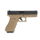 Страйкбольний пістолет WE Glock 17 Gen4. WE-057 Metal GBB Half Tan - зображення 1