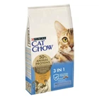 Сухой корм для кошек Purina Cat Chow Feline 3-in-1 с формулой тройного действия с индейкой