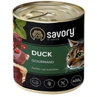 Влажный корм Savory Cat Can Adult С уткой 400 г