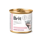 Влажный корм для кошек Brit VD Hypoallergenic при аллергии с лососсем и горохом 200 г