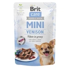 Влажный корм Brit Care Dog Mini Fillets In Gravy для взрослых собак малых и миниатюрных пород с олениной