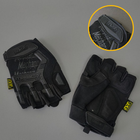 Захисні тактичні військові рукавички без пальців MECHANIX для риболовлі полювання чорні АН5628 розмір М - зображення 1
