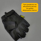 Защитные тактические военные перчатки без пальцев MECHANIX для рыбалки охоты черные АН5628 размер М - изображение 5