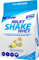 Білкова добавка 6PAK Milky Shake Whey 1800 г Ванільне морозиво (5902811805551) - зображення 1
