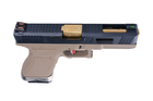 Пістолет WE Glock 17 Force Tan GBB (Страйкбол 6мм) - зображення 11
