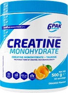 6PAK Creatine Monohydrate 500 g Jar Orange (5902811810685) - obraz 1