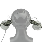 Крепления активных наушников Rail Adapter к шлему чебурашка олива - изображение 2