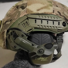 Крепления активных наушников Rail Adapter к шлему чебурашка олива - изображение 5