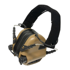 Навушники Активні для стрільби Earmor M31 Койот Brown + Premium кріплення на шолом універсальне (127713) - зображення 8