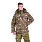 Тактична куртка SOFT SHELL мультикам водонепроникна XXL - зображення 2