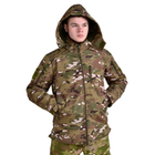 Тактична куртка SOFT SHELL мультикам водонепроникна XXL - зображення 4