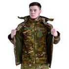 Тактическая куртка SOFT SHELL мультикам водонепроницаемая L - изображение 6