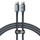 Кабель Baseus Crystal Shine USB-C to USB-C 1.2m Black (CAJY000601)