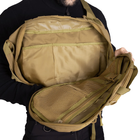 Тактический однолямочный рюкзак Camotec скрытым отделением для оружия TCB Coyote - изображение 10