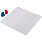 Килимок MASTERTOOL GM 20*20см для роботи з клейовим пістолетом + 2 наперстки, набір (42-0161)