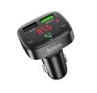 Автомобильный FM модулятор трансмиттер Hoco E59 с быстрой зарядкой Bluetooth 2USB 3.1А QC3.0