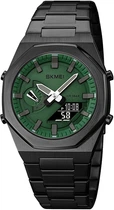 Чоловічий годинник Skmei 1816BKGNBK Black Green-Black (1080-1916)