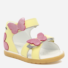 Дитячі шкіряні сандалії для дівчинки Bartek 11417003 20 Жовті (5903607632085) - зображення 5