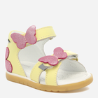 Дитячі шкіряні сандалії для дівчинки Bartek 11417003 24 Жовті (5903607632122) - зображення 5