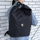 Сумка дорожная тактическая, туристический рюкзак 25 л Черный MELGO влагозащитный вещевой мешок - изображение 1