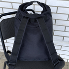 Сумка дорожная тактическая, туристический рюкзак 25 л Черный MELGO влагозащитный вещевой мешок - изображение 3