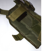 Кобура для пістолета універсальна тактична з підсумком для магазину, з системою Molle, Олива - зображення 3