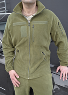 Флісовий костюм з липучками тактичний Хакі 54 (id291r54) - изображение 4
