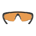 Защитные баллистические очки Wiley X X SABER ADVANCED оранжевый цвет линз Черный - изображение 1