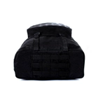 Тактический туристический супер-крепкий рюкзак трансформер 5.15.b 40-60 литров черный с поясным ремнем Кордура 500 ден - изображение 5