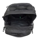 Тактический туристический супер-крепкий рюкзак трансформер 5.15.b 40-60 литров черный с поясным ремнем Кордура 500 ден - изображение 7