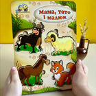 Вкладыш, пазл, Больше меньше: домашние животные, Ань-янь, 23 х 16 см., ПСД077