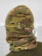 Комплект 3в1: Шапка, баф, рукавички на флісі армійські Мультикам - зображення 3