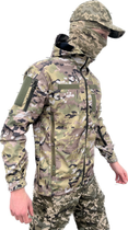 Куртка тактическая мультикам летняя softshell, Куртка multicam водонепроницаемая , Ветровка мультикам 50р. - изображение 2