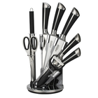 Набір кухонних ножів Венсон ВN-401 з нержавіючої сталі для кухні на підставці 9 предметів - зображення 2