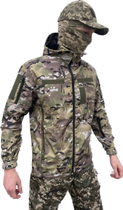 Куртка тактична мультикам літня softshell, Куртка multicam водонепроникна, Вітровка мультикам 54р. - зображення 3