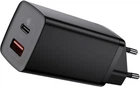 Сетевое зарядное устройство Baseus GaN2 Lite Quick Charger C + U 65W EU Black (CCGAN2L-B01)