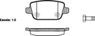 Колодка гальм. диск. FORD KUGA задн. (вир-во REMSA) Remsa (125600)