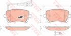 Колодка гальм. диск. VW T5 (7HM), T5 (7HB, 7HJ) задн. (вир-во TRW) TRW (GDB1557)