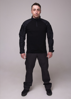 Костюм тактический рубашка убакс и брюки Карго GorLin 52 Черный (БР24/Т44) - изображение 1
