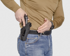 Подплечная/поясная/внутрибрючная синтетическая кобура A-LINE с подсумком магазина для Grand Power, Flarm T910/TQ1 черная (5СУ1+) - изображение 6