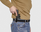 Подплечная/поясная/внутрибрючная синтетическая кобура A-LINE с подсумком магазина для Grand Power, Flarm T910/TQ1 черная (5СУ1+) - изображение 7