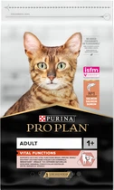 Сухий корм для кішок Purina Pro Plan Adult 1+ Vital Functions з лососем