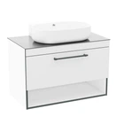 Тумба з умивальником IMPRESE BLACK EDGE f32119W, білий
