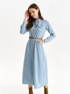 Sukienka koszulowa damska jeansowa Top Secret SSU4137NI 34 Niebieska (5903411436176) - obraz 1