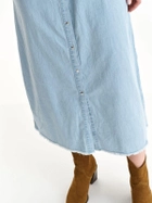 Sukienka koszulowa damska jeansowa Top Secret SSU4137NI 34 Niebieska (5903411436176) - obraz 6