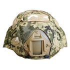 Кавер на шлем Чехол на каску MICH Пиксель ВСУ (ММ14) с подсумком Cordura IRR (040102-2) - изображение 1