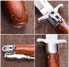 Нож складной с Удлиненным лезвием 440С сталь, кожаный чехольчик - изображение 11