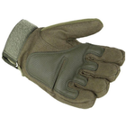 Тактичні рукавички з закритими пальцями, Зелений, M - зображення 7